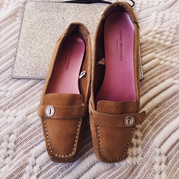 Isaac Mizrahi Shoes - Isaac Mizrahi Tan Suede Loafers Size 6.5